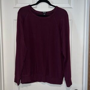 Buffalo David Bitton Maroon Boat Neck Sweater Shirt Sweater Size Large